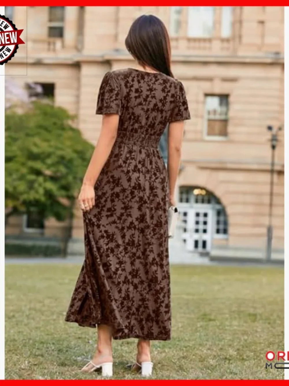 Velvet Maxi Dress V Neck Empire Waist Formal Cocktail Long Dress